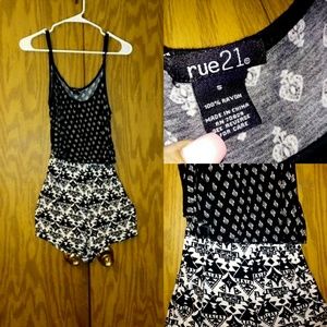 Black And White Romper